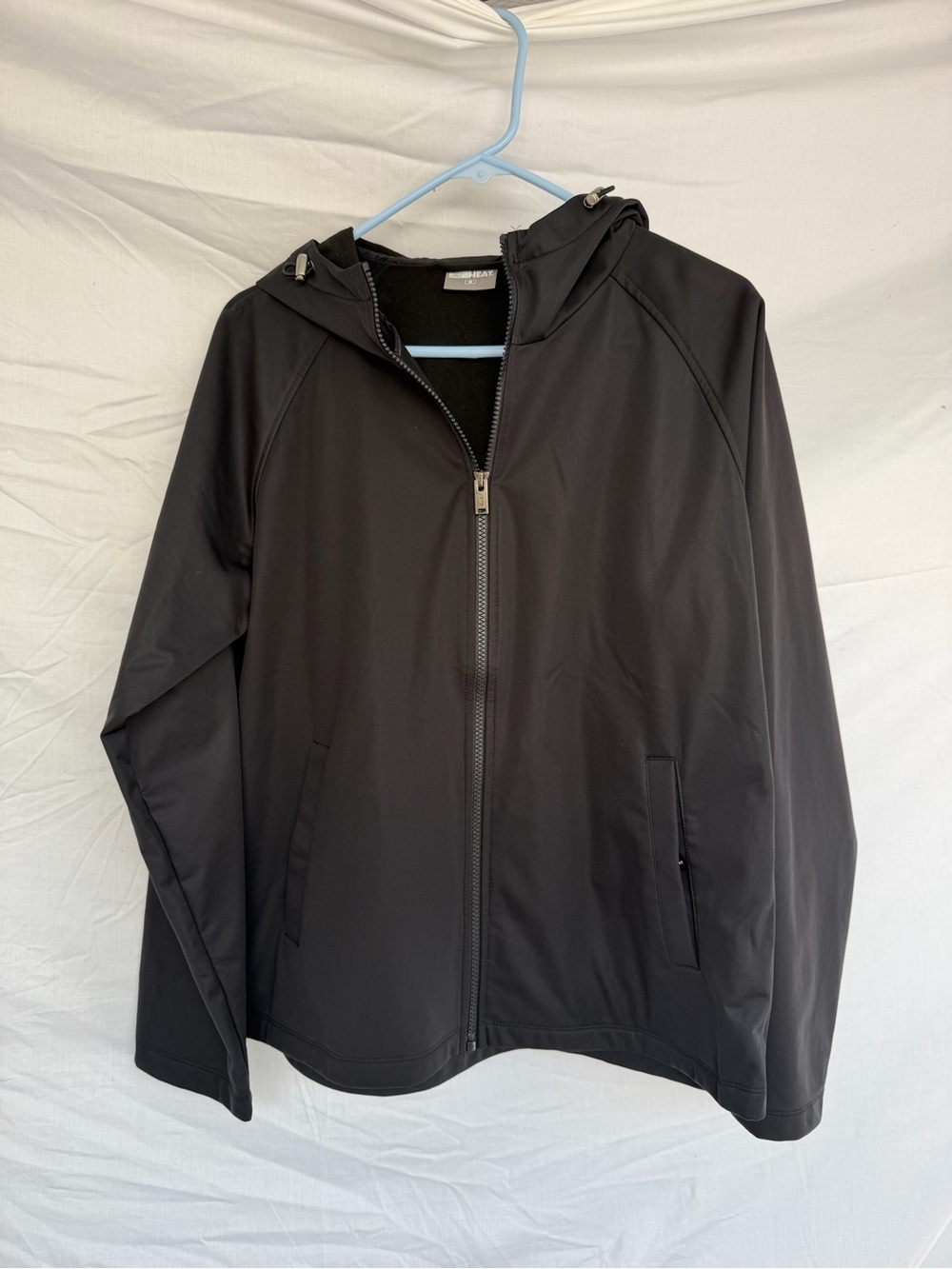32 Degrees Cool Women's Hooded Lightweight Jacket Black Size M